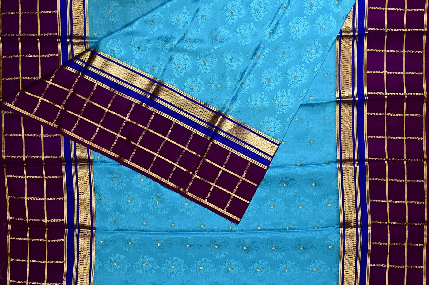 Soft Silk № 04. lower zari density and a softer twist for an everyday silk that drapes easy. Photographed at Trisha Silks Jubilee Hills.