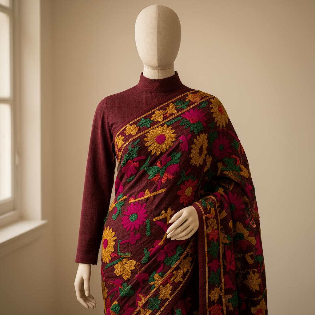 Phulkari Saree