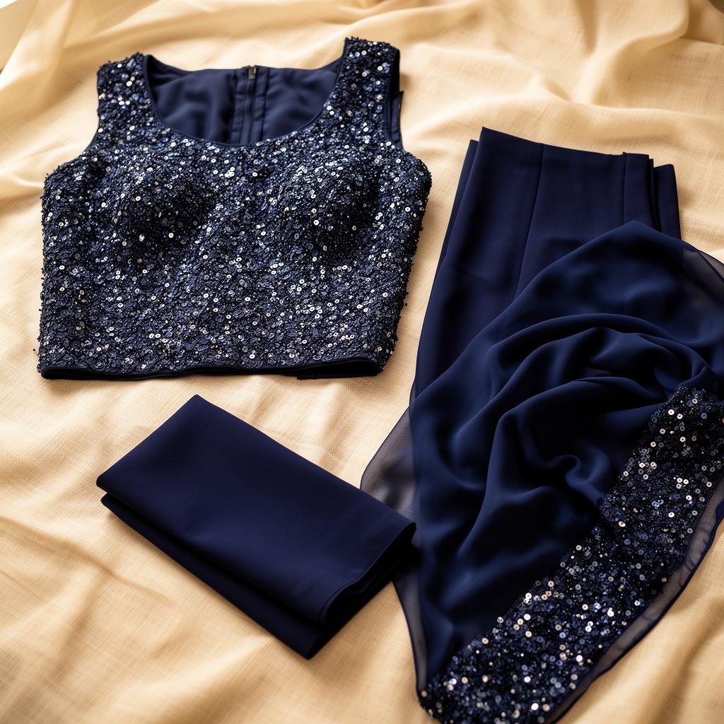 Cutdana and Sequin Evening